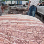 Bàn ghế đá nguyên khối uống trà sân vườn ảnh thực tế số 2