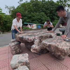 Bàn Ghế Đá Sân Vườn Cao Cấp Chế Tác Từ Đá Nguyên Khối – Đá Nguyên Khối Bền Chắc