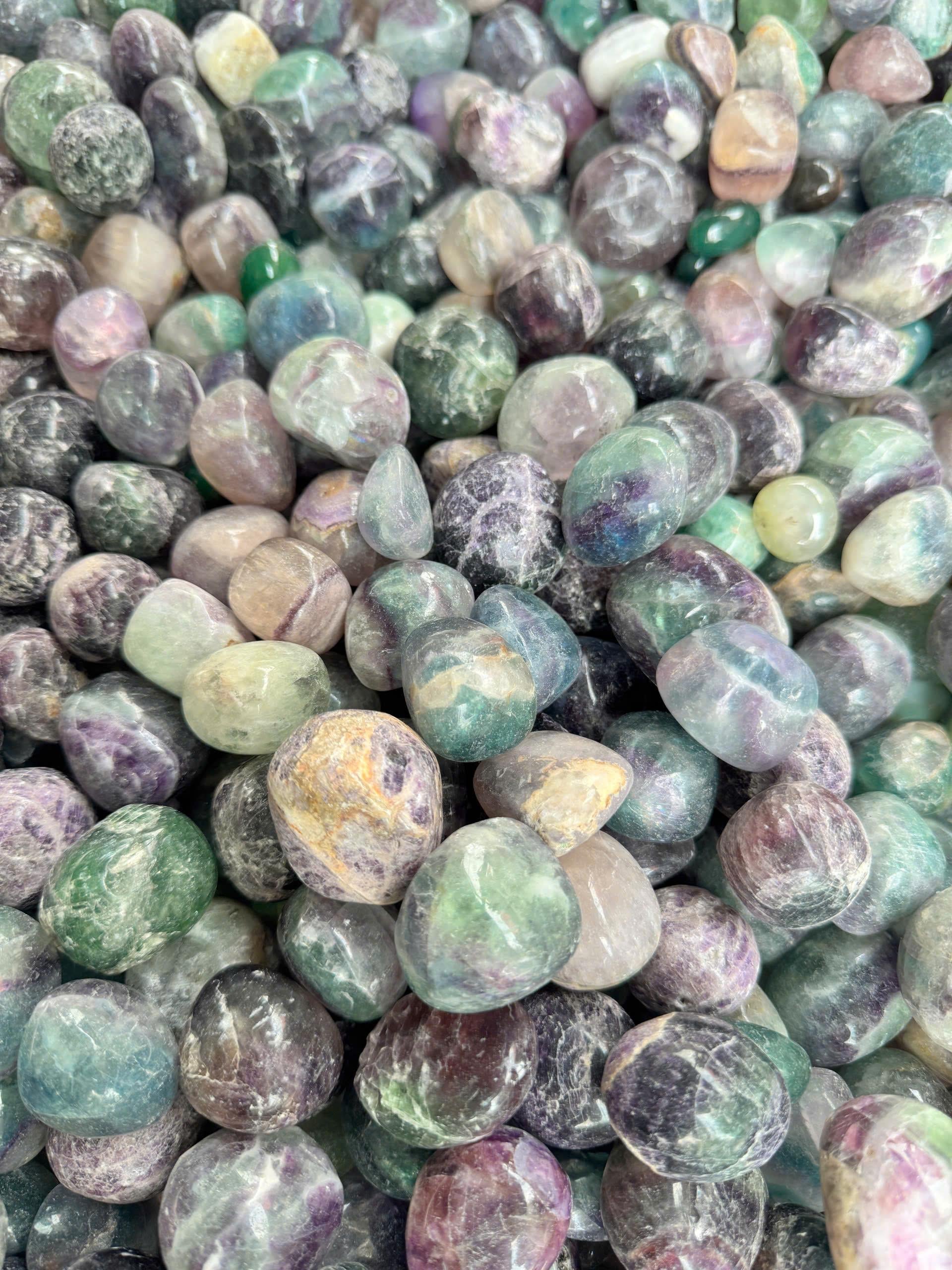 09 - Đá Fluorit cộng sinh nhiều màu phong thủy