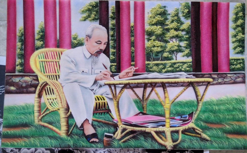 Tranh Đá Quý Cao Cấp Bác Hồ – Mẫu 01 – Phiên Bản 02 - Hình ảnh chi tiết 7