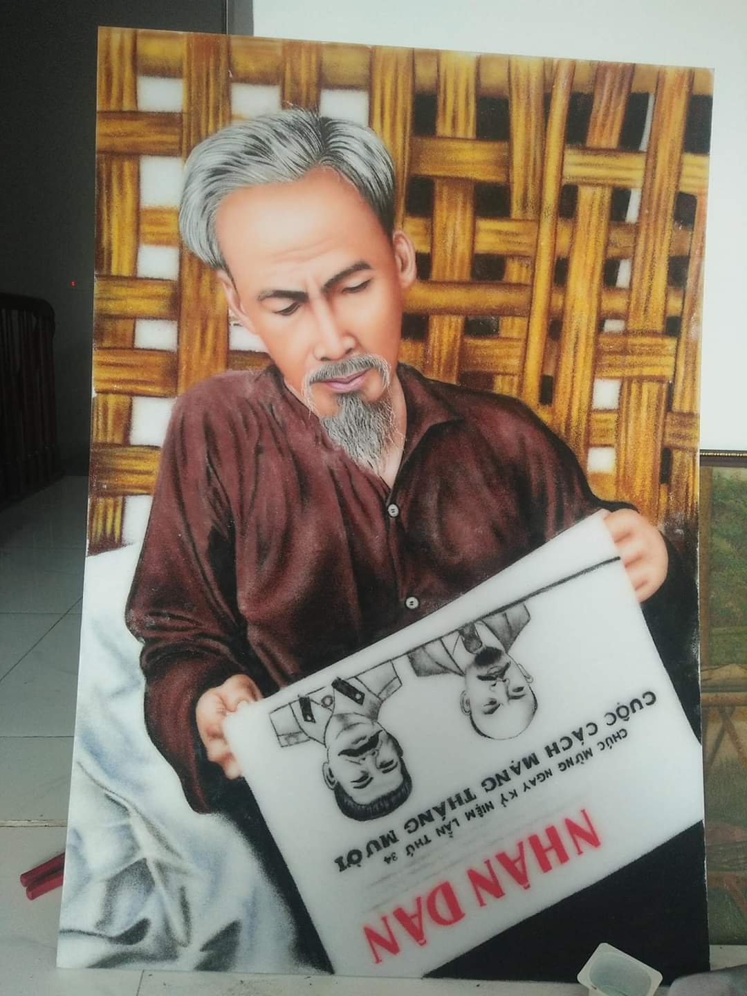 Tranh Đá Quý chân dung HỒ Chí Minh – Tác Phẩm Trang Trọng, Bền Đẹp Và Giàu Giá Trị Tưởng Niệm