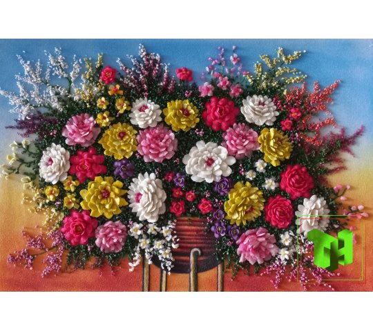 Tranh Đá Quý Bình Hoa Tĩnh Vật Ấm Áp – Sang trọng, tinh tế và ấm áp không gian chế tác từ đá quý tự nhiên Lục Yên