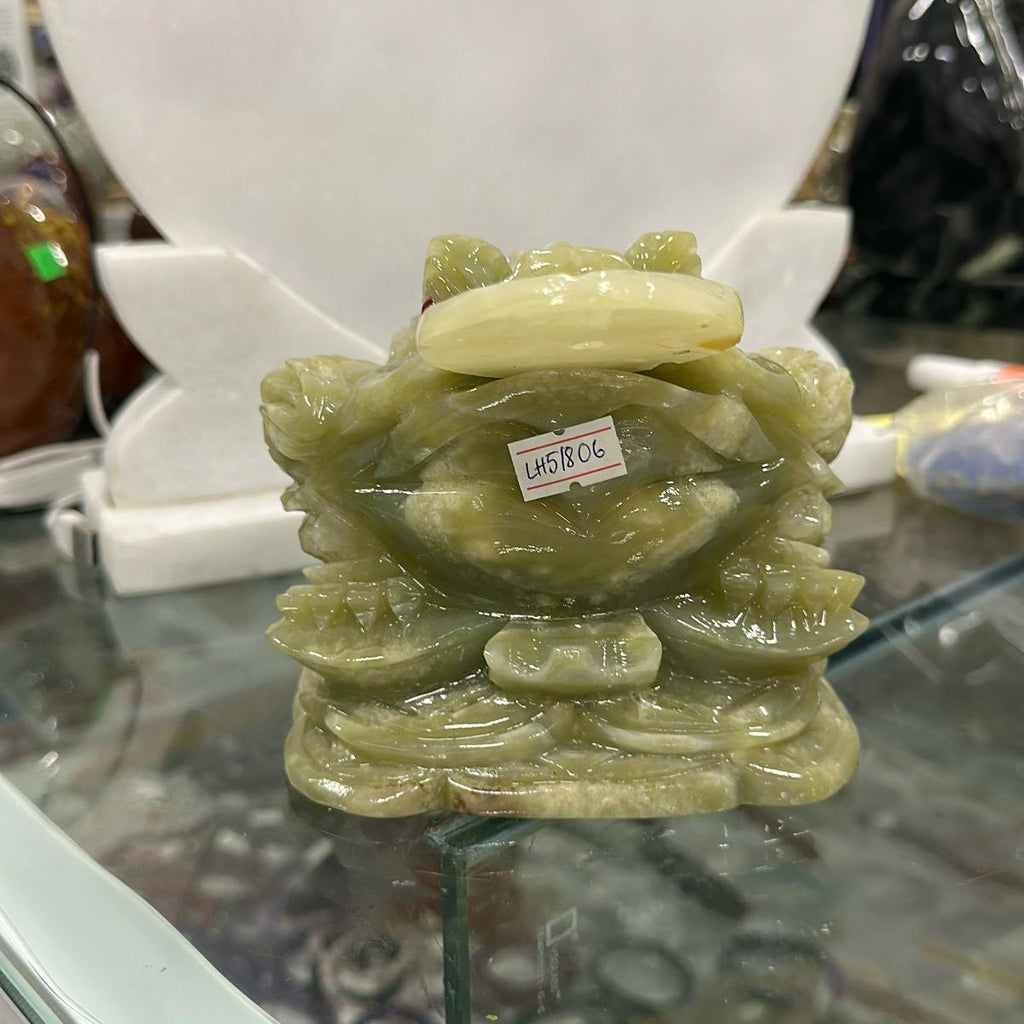 Thiềm thừ  phong thuy đá Ngọc onyx xanh