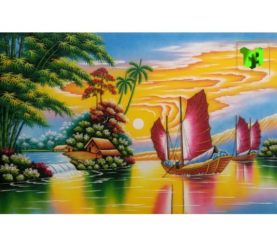 Tranh Đá Quý Thuận buồm xuôi gió mẫu 2024 Phong Thủy – Biểu tượng hanh thông - HTX. Tân Ngọc Phát