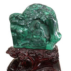 Tượng Phật a di đà đá malachite - Mã sản phẩm: A-D-M-L-K