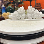Tỳ hưu Cẩm thạch trắng  12cm