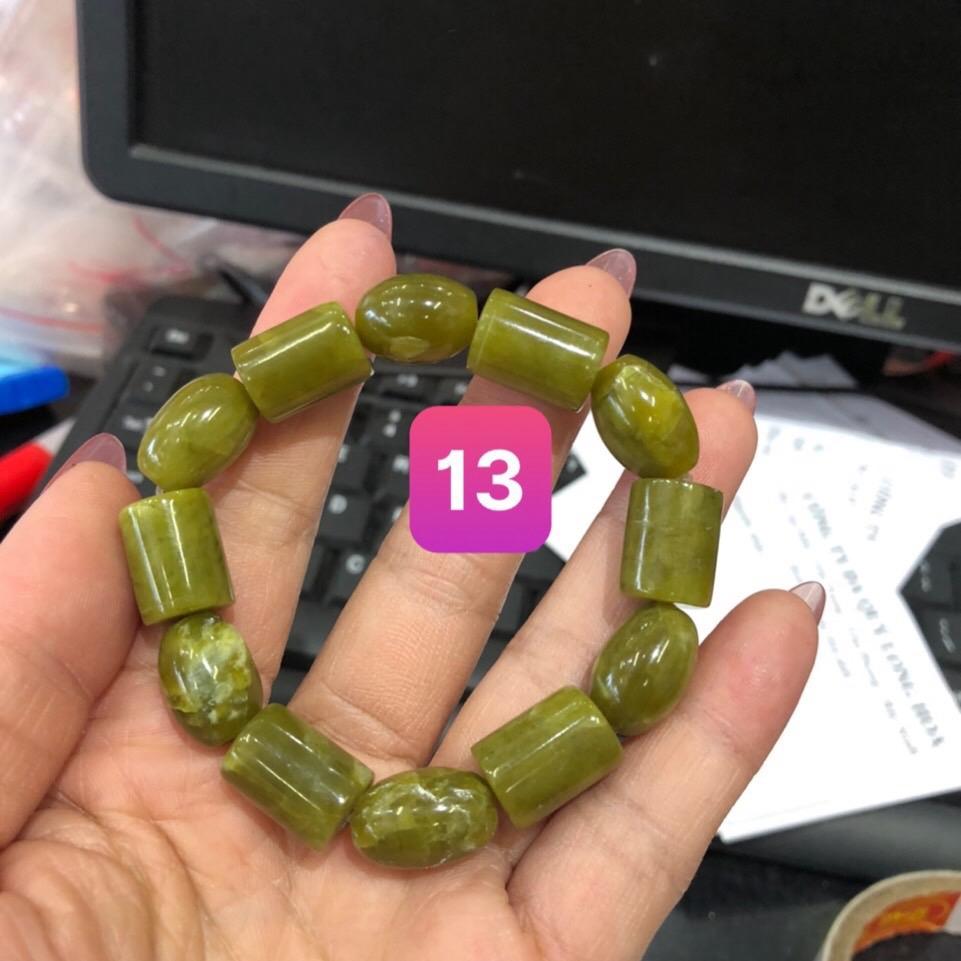 Vòng đeo tay đá xanh sepeentin  8li-10li