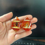 Mặt dây Hổ Phách - Đá Quý Long Hoa