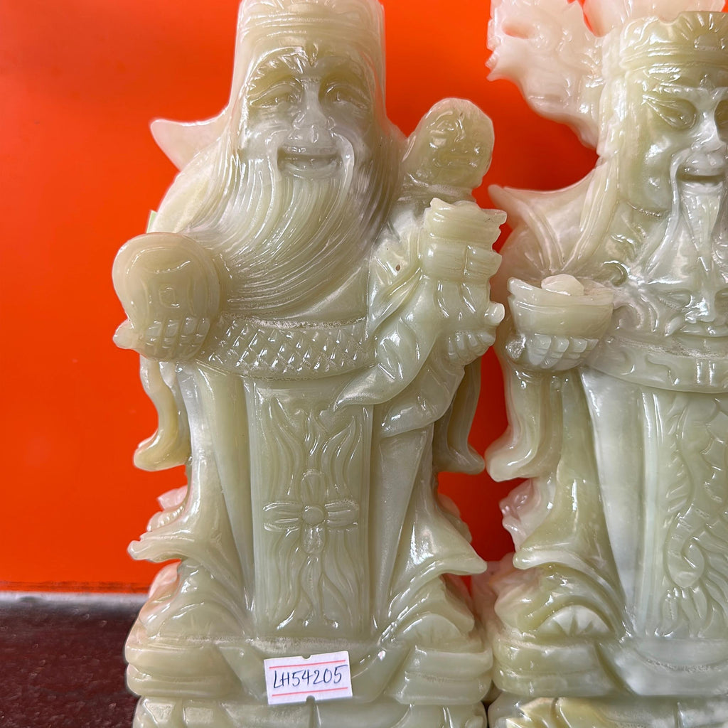 Tam  đa phúc lộc thọ, đá onyx xanh