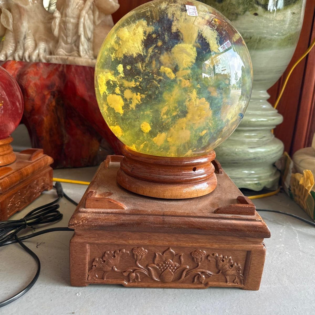 bi cầu vàng Obisidian  Vàng + đế Màu