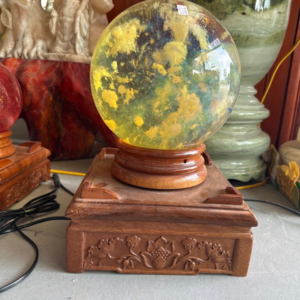 bi cầu vàng Obisidian  Vàng + đế Màu