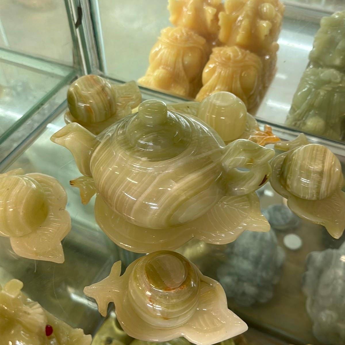Bộ ấm trà ngọc onyx