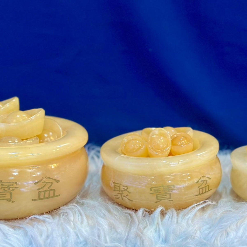 Bát tụ bảo đá hoàng long
