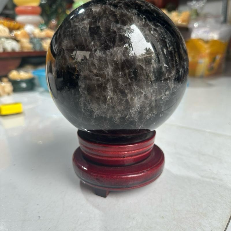 Bi Cầu Thạch Anh Đen - Size 16cm - 4,9kg