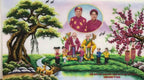 Tranh Đá Quý Cao Cấp Mừng Thọ - Hình ảnh chi tiết 2