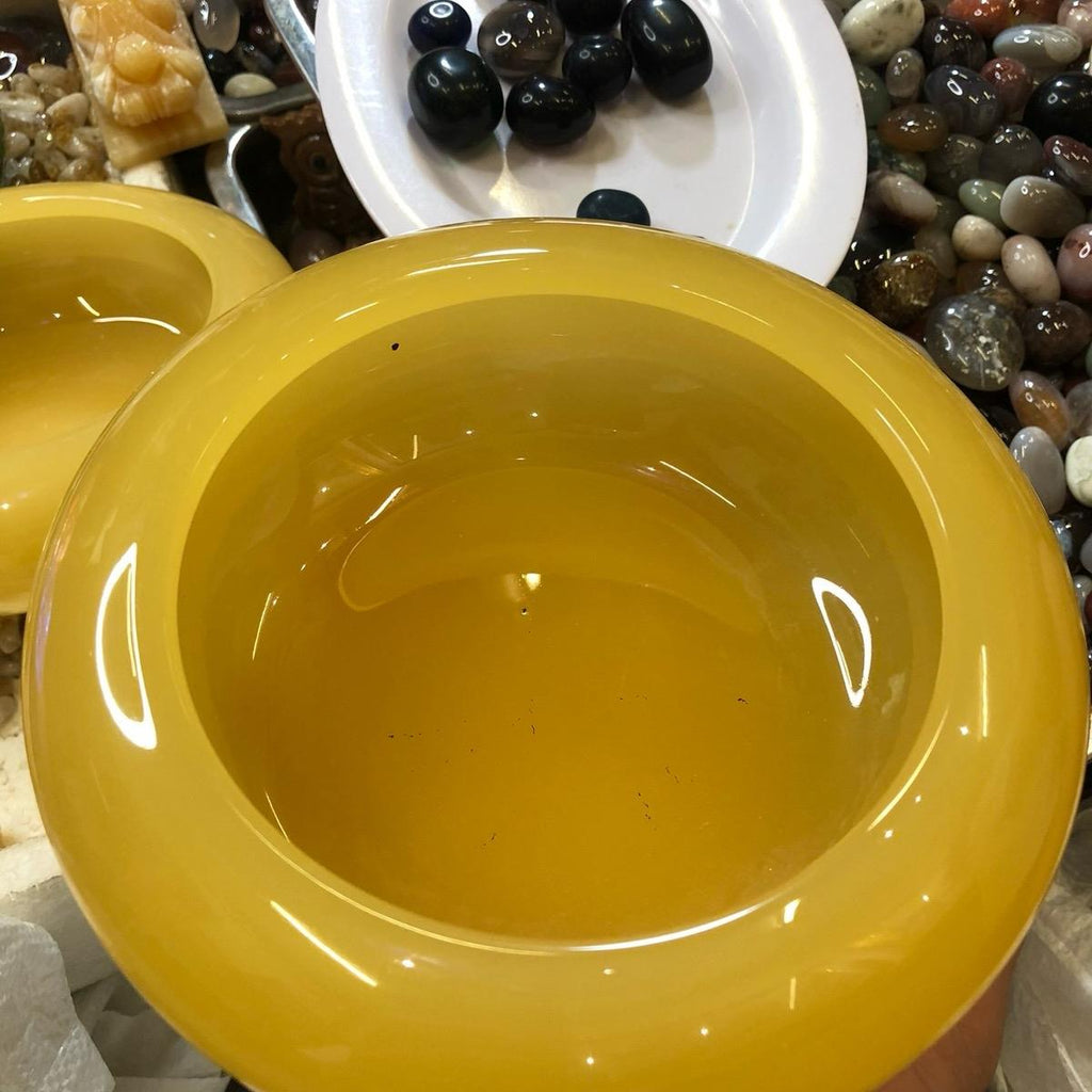 Bát đá mã não đủ màu dùng để làm bát tụ thủy hoặc bát dâng hoa - Decor, Decor Phòng