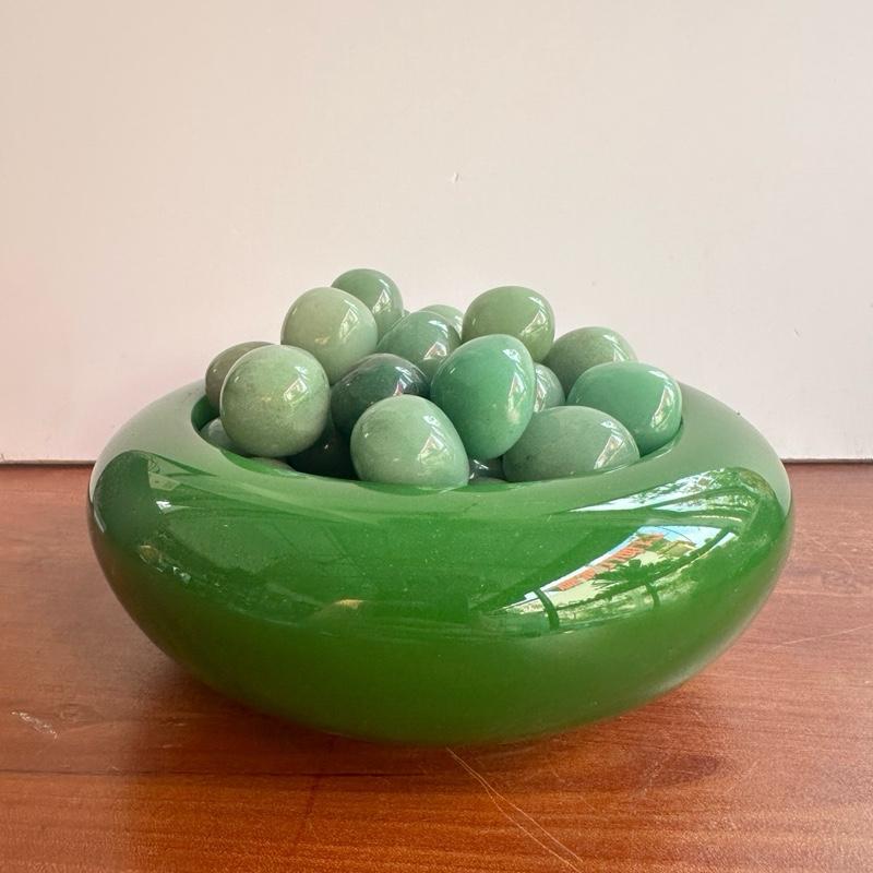 Bát Ngọc Mã Não 18cm Kèm 1,5kg Thạch Anh