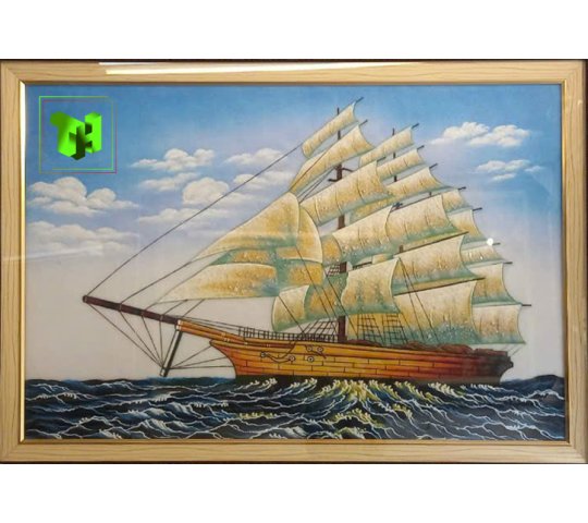 Tranh Đá Quý Thuận buồm xuôi gió 2024 Phong Thủy – Biểu tượng hanh thông - HTX. Tân Ngọc Phát