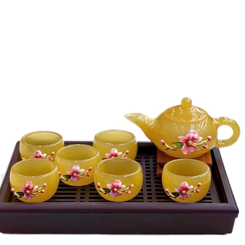 Bộ ấm chén đá dùng để pha trà,uống nước