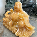 Tác phẩm Phật di lạc đục tạc trên đá vàng hoàng Long - Decor, Decor Phòng