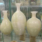 Bộ 3 bình hoa đá onyx