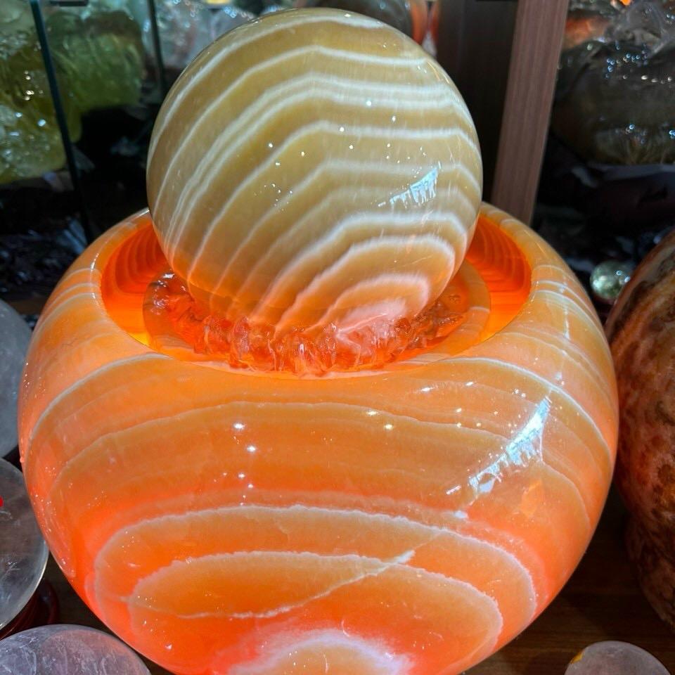 Phong thủy  luân đá vàng hoàng Long