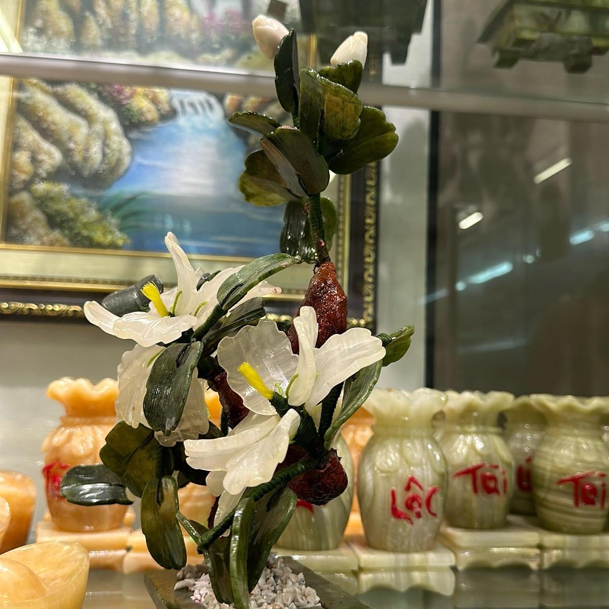 Cây hoa đá thạch anh trắng