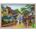 Tranh Đá Quý Phố cổ Hà Nội 2024 Phong Thủy – Vẻ đẹp thủ đô cổ kính - HTX. Tân Ngọc Phát