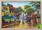 Tranh Đá Quý Phố cổ Hà Nội 2024 Phong Thủy – Vẻ đẹp thủ đô cổ kính - HTX. Tân Ngọc Phát