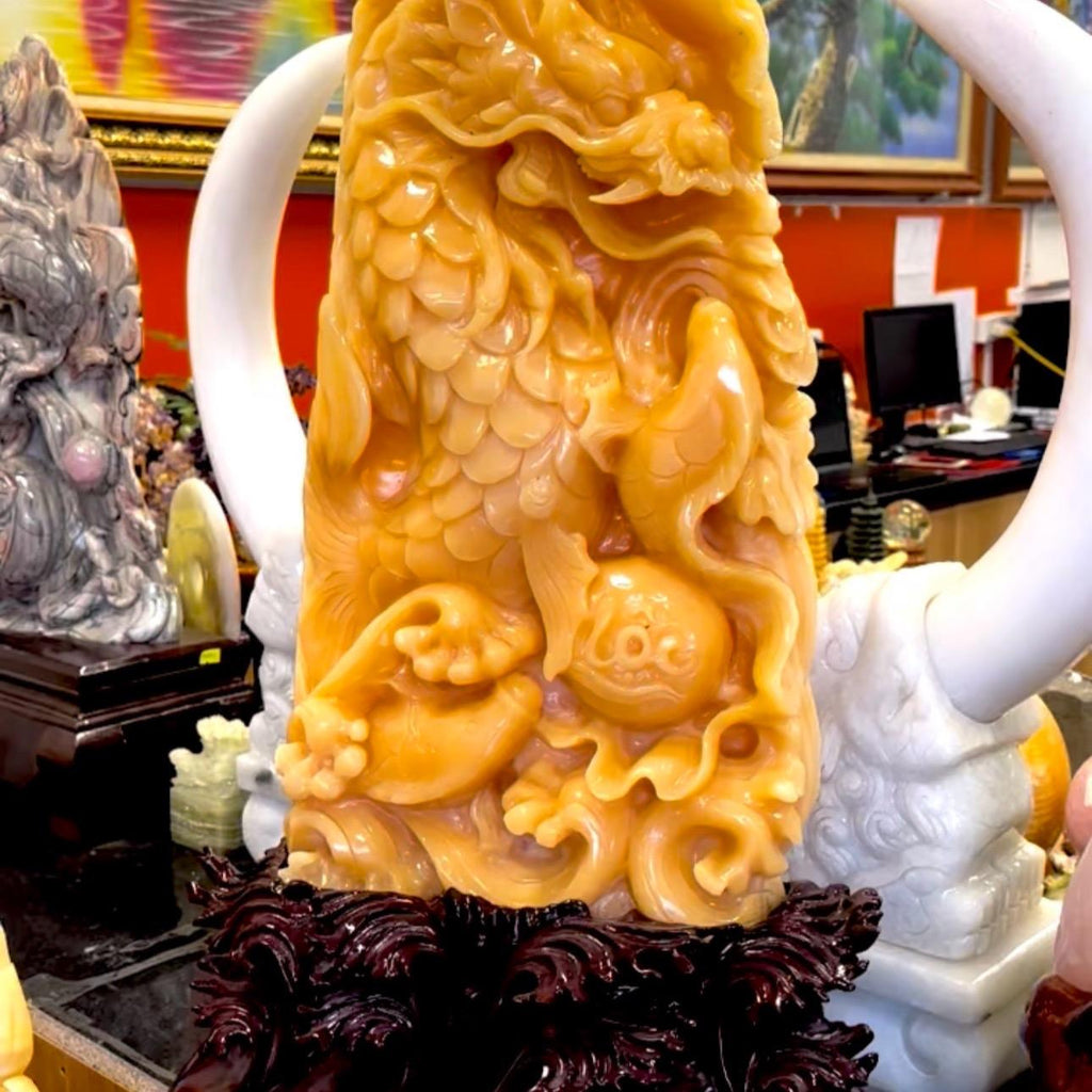 Tượng đá phong thủy Ngọc hoàng long