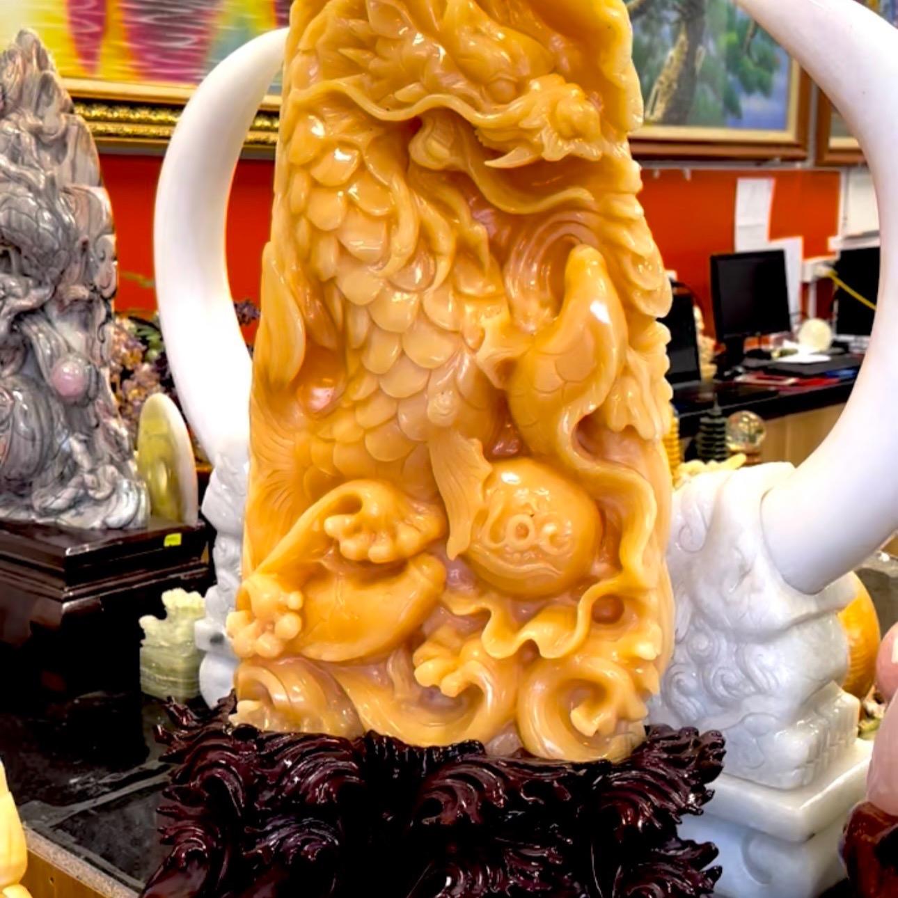 Tượng đá phong thủy Ngọc hoàng long