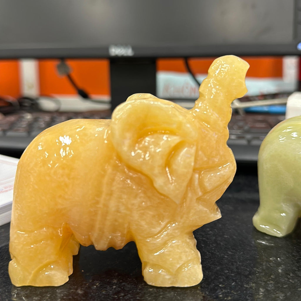 Voi đá vàng hoàng Long+ đá xanh Pakistan