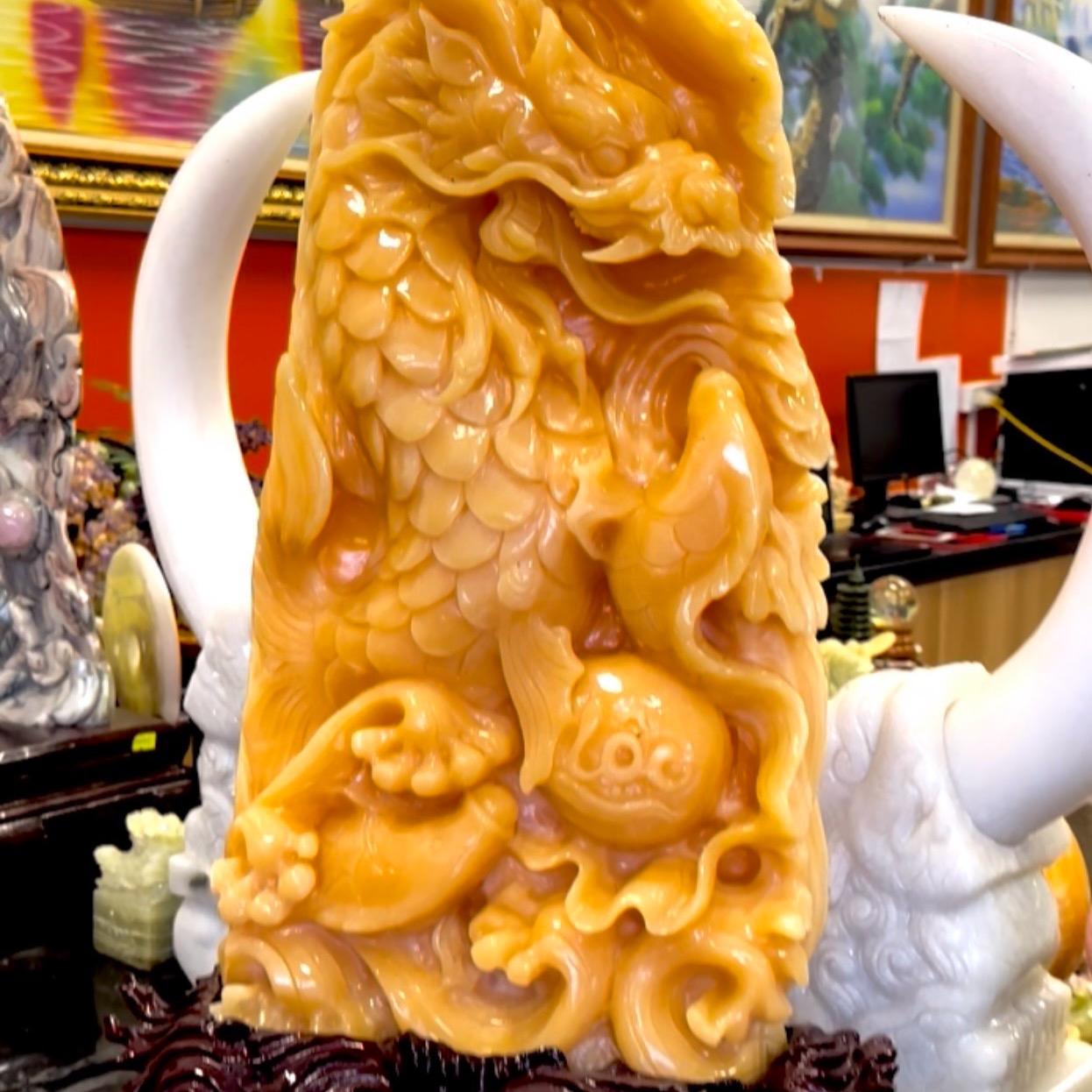 Tượng đá phong thủy Ngọc hoàng long
