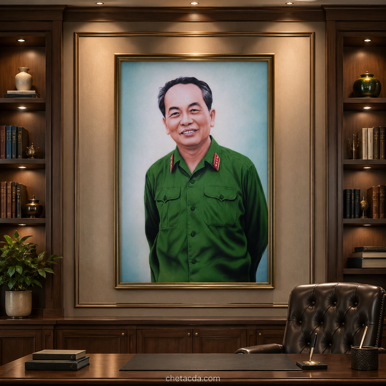 Tranh Đá Quý Cao Cấp Đại Tướng Võ Nguyên Giáp – Mẫu 02 - Hình ảnh chi tiết 7