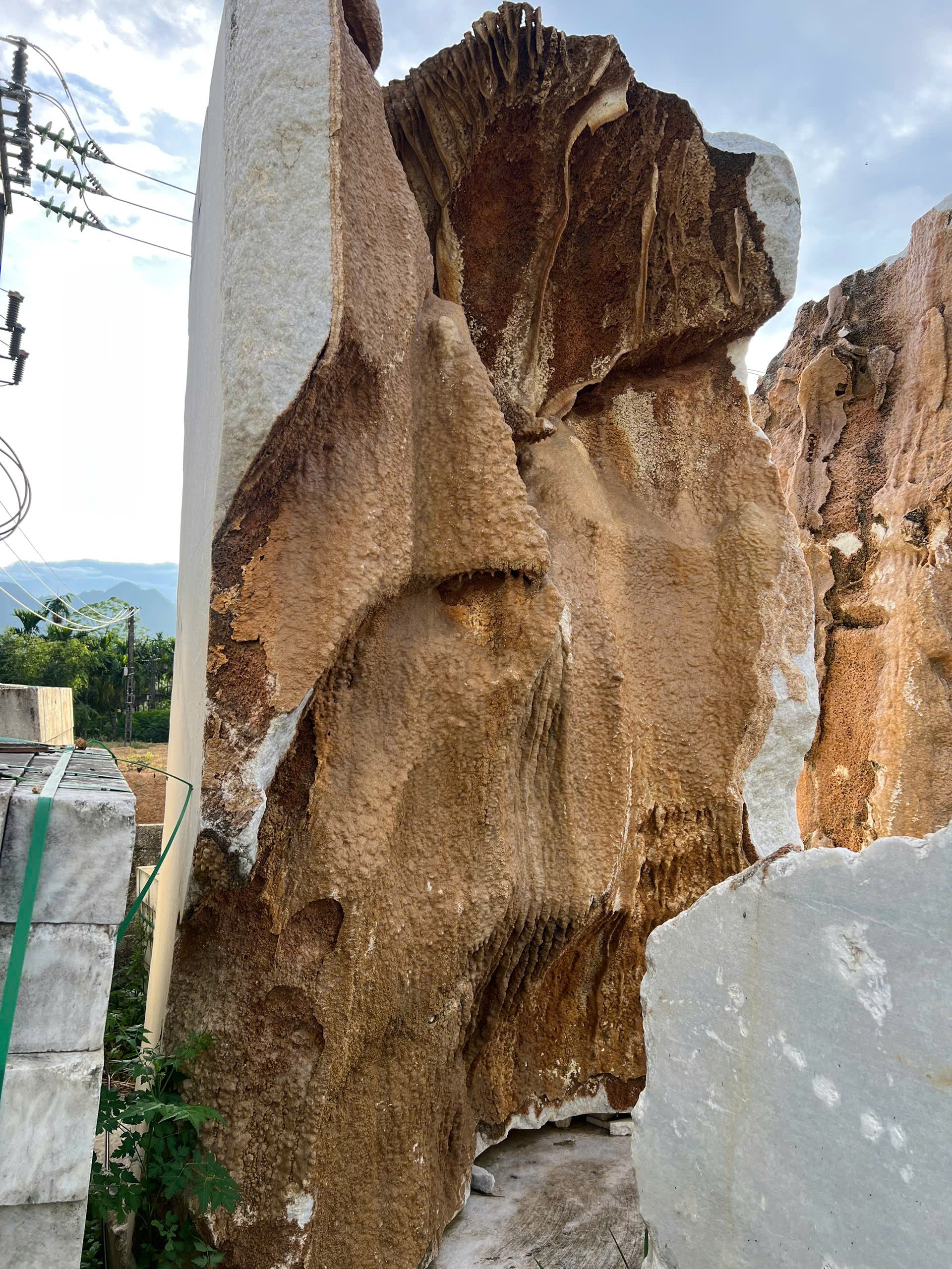 Đá Marble Trắng Cộng Sinh Canxit – Vẻ Đẹp Nguyên Bản Của Tự Nhiên, Độc Bản Và Đầy Giá Trị
