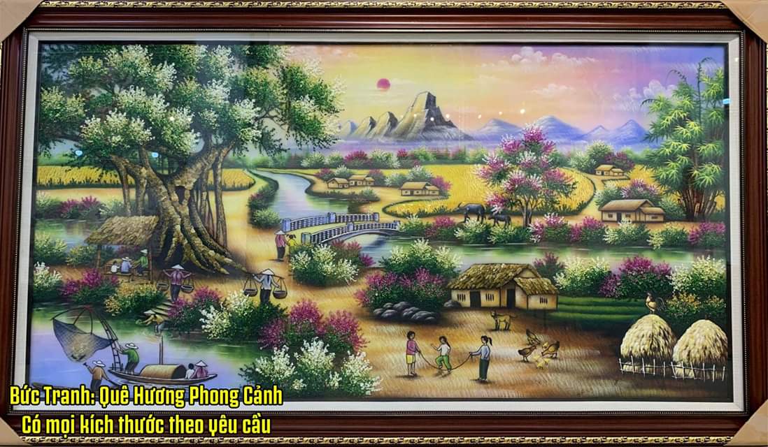 Tranh Đá Quý Đồng Quê Việt Nam – Vẻ Đẹp Thanh Bình Và Gần Gũi - HTX. Tân Ngọc Phát