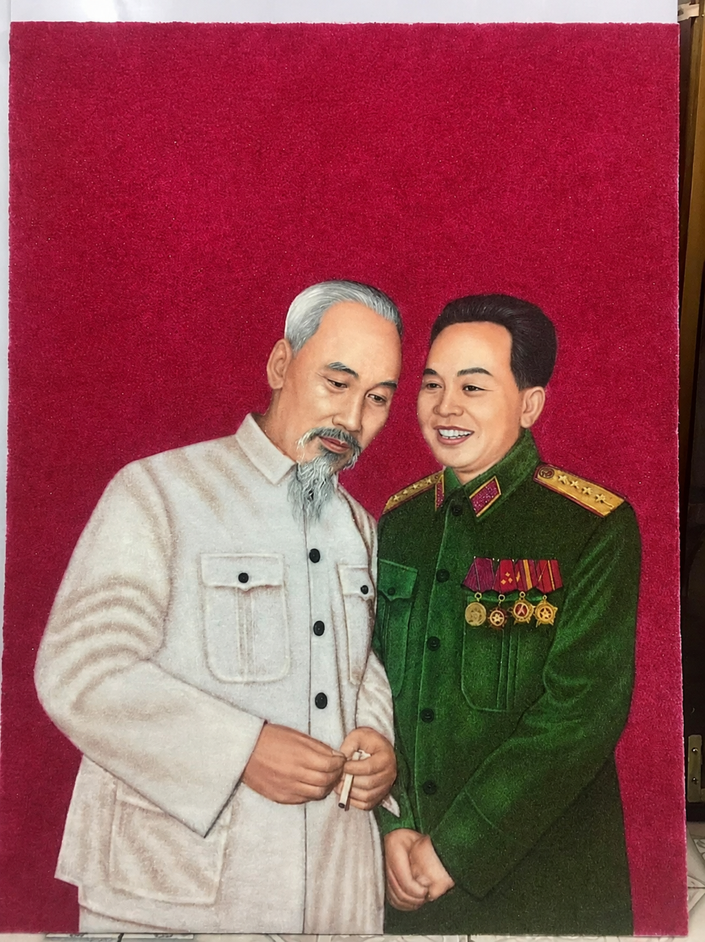 Tranh Đá Quý Cao Cấp Bác Hồ – Mẫu 01 - Hình ảnh chi tiết 7