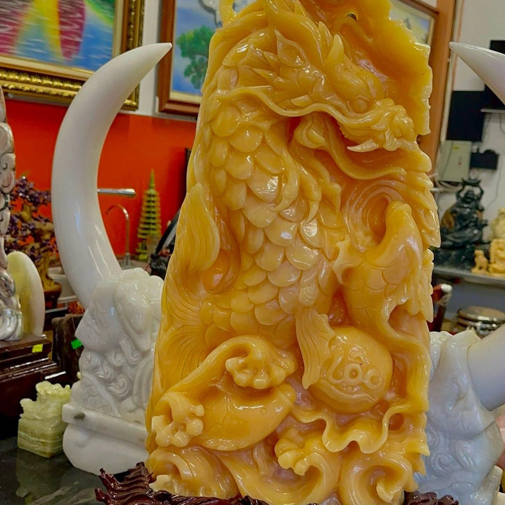 Tượng đá phong thủy Ngọc hoàng long