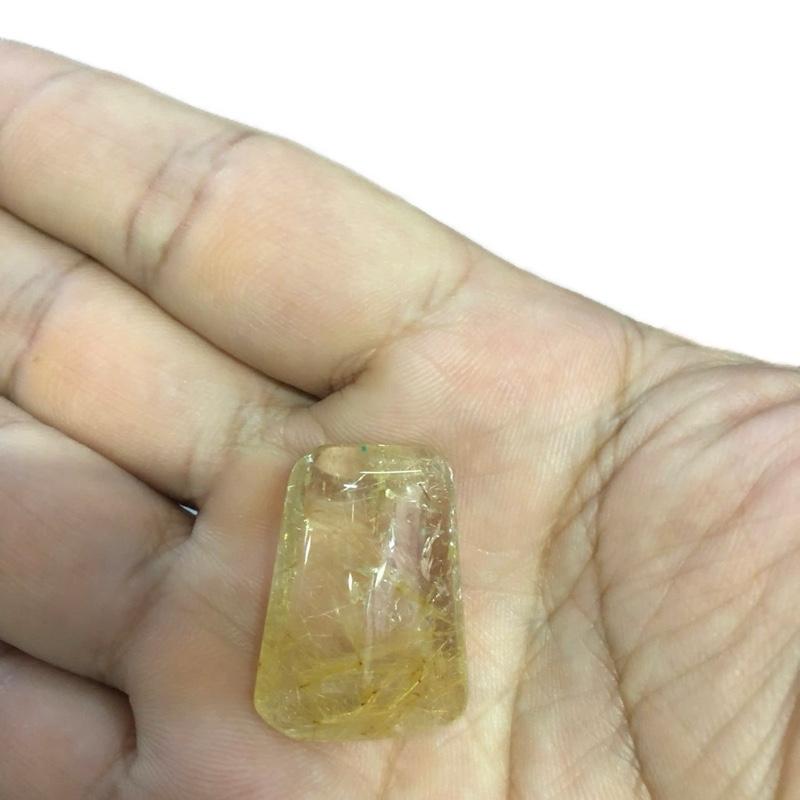 Vô Sự Bài Thạch Anh Tóc Vàng Chơi Phong Thủy Trang Sức Trang Trí Sản Phẩm Độc Đáo