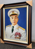 Tranh Đá Quý Cao Cấp Chân Dung Bác Giáp - Hình ảnh chi tiết 2