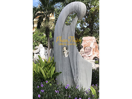 Tượng Nghệ Thuật (Đá Tự Nhiên) (NT08) - Cẩm Thạch - Cao 200cm - Dành cho Không Gian Tâm Linh - Tân Ngọc Phát