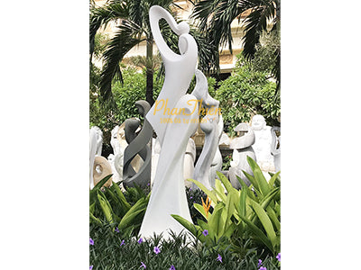Tượng Nghệ Thuật (Đá Tự Nhiên) (NT09) - Cẩm Thạch - Cao 200cm - Trang Nghiêm Bền Đẹp - Tân Ngọc Phát
