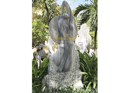 Tượng Nghệ Thuật (Đá Tự Nhiên) (NT13) - Cẩm Thạch - Cao 200cm - Mẫu Đẹp Cao Cấp - Tân Ngọc Phát