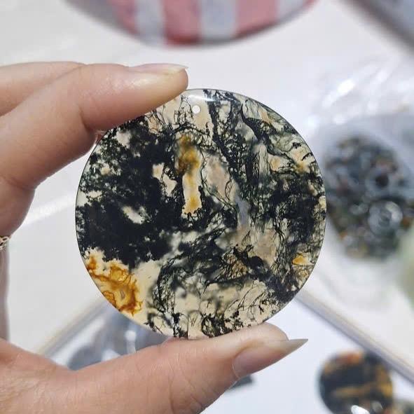 Băng Ngọc Thuỷ Tảo Rêu - Moss Agate