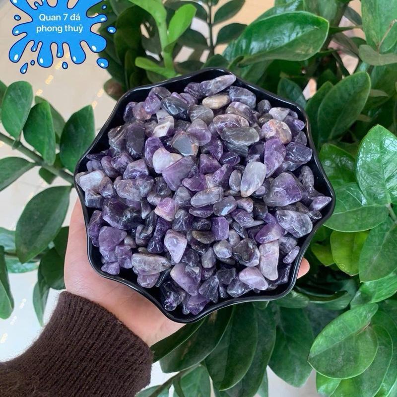 Đá thạch anh vụn đủ màu, chơi phong thủy, rải nền,trấn trạch, rải gốc cây cảnh..v..v..