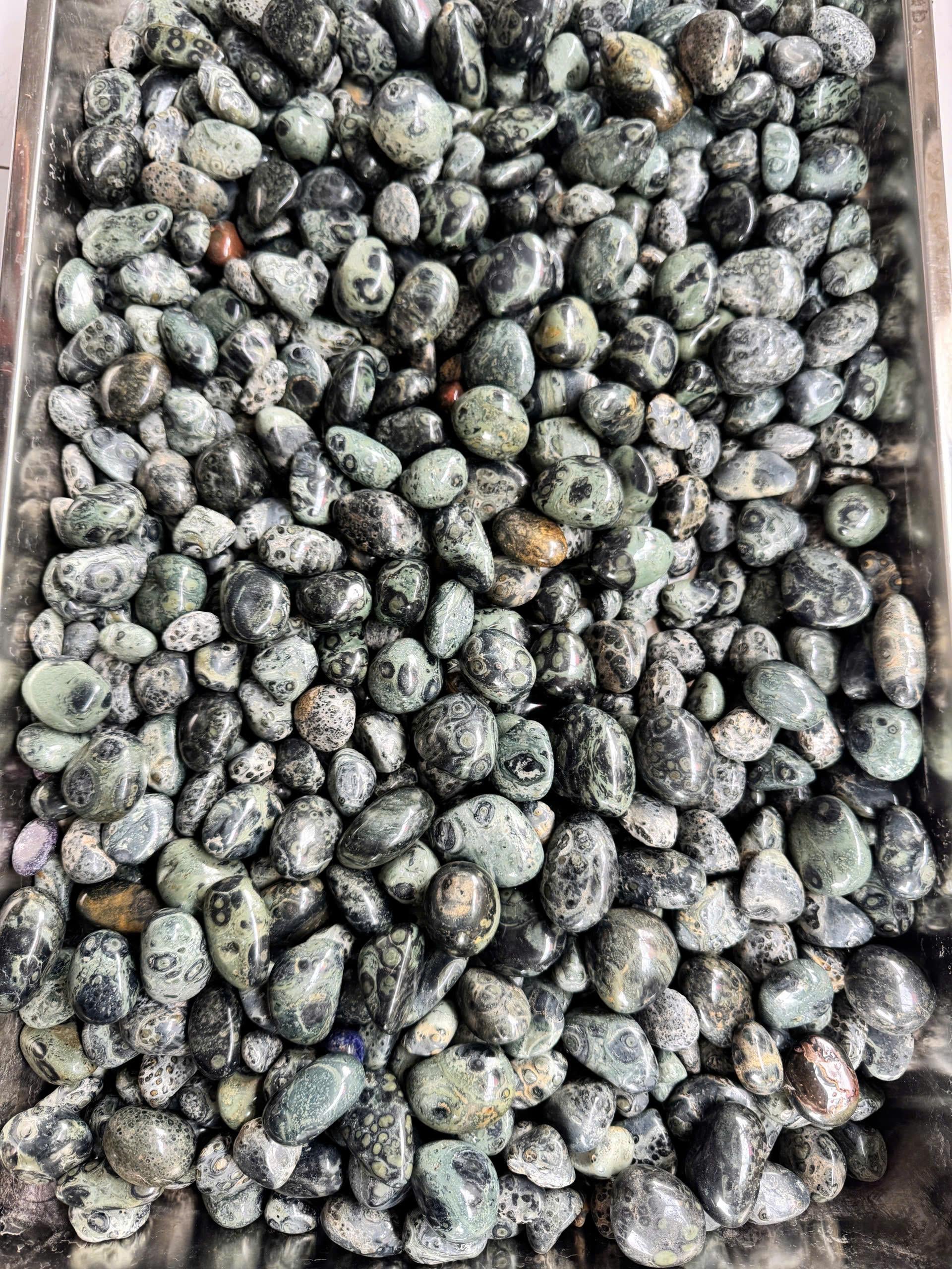 08 - Đá Jasper cá sấu xanh vân mắt phong thủy