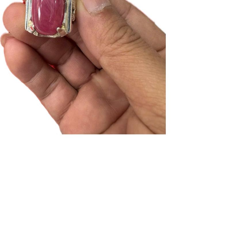 Nhẫn bạc đính đá ruby, hàng trang sức , chơi thời trang, trang trí, sưu tầm..v.v..