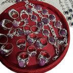 Nhẫn bạc đính đá ruby, hàng trang sức , chơi thời trang, trang trí, sưu tầm..v.v..