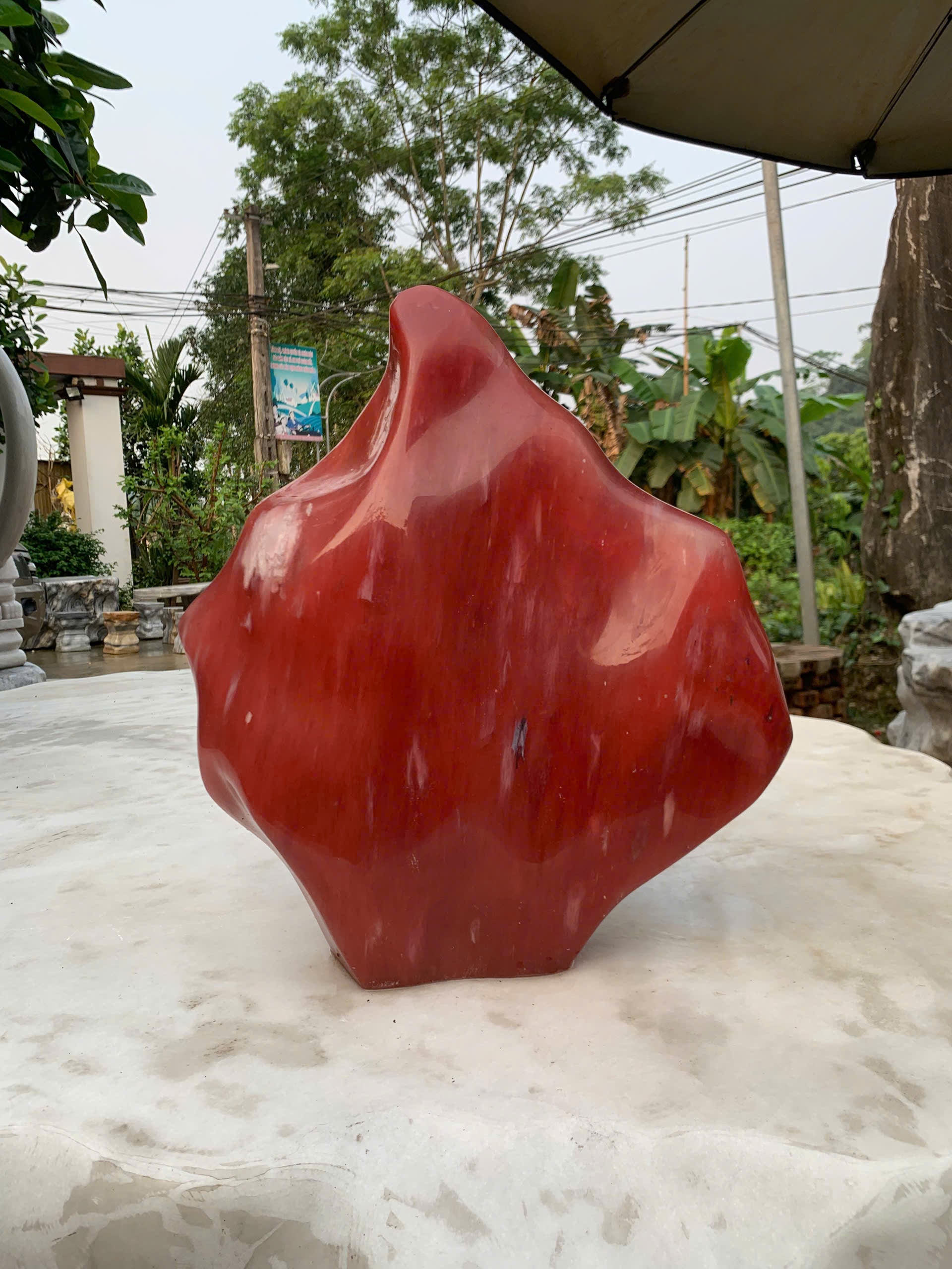 Đá Trưng Bày Nguyên Khối Mini Phong Thủy – Vân Độc Bản Tự Nhiên