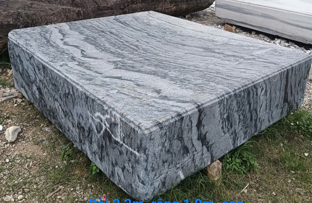 Sập Phản Đá Nguyên Khối – Nội Thất Cao Cấp Chạm Khắc Thủ Công